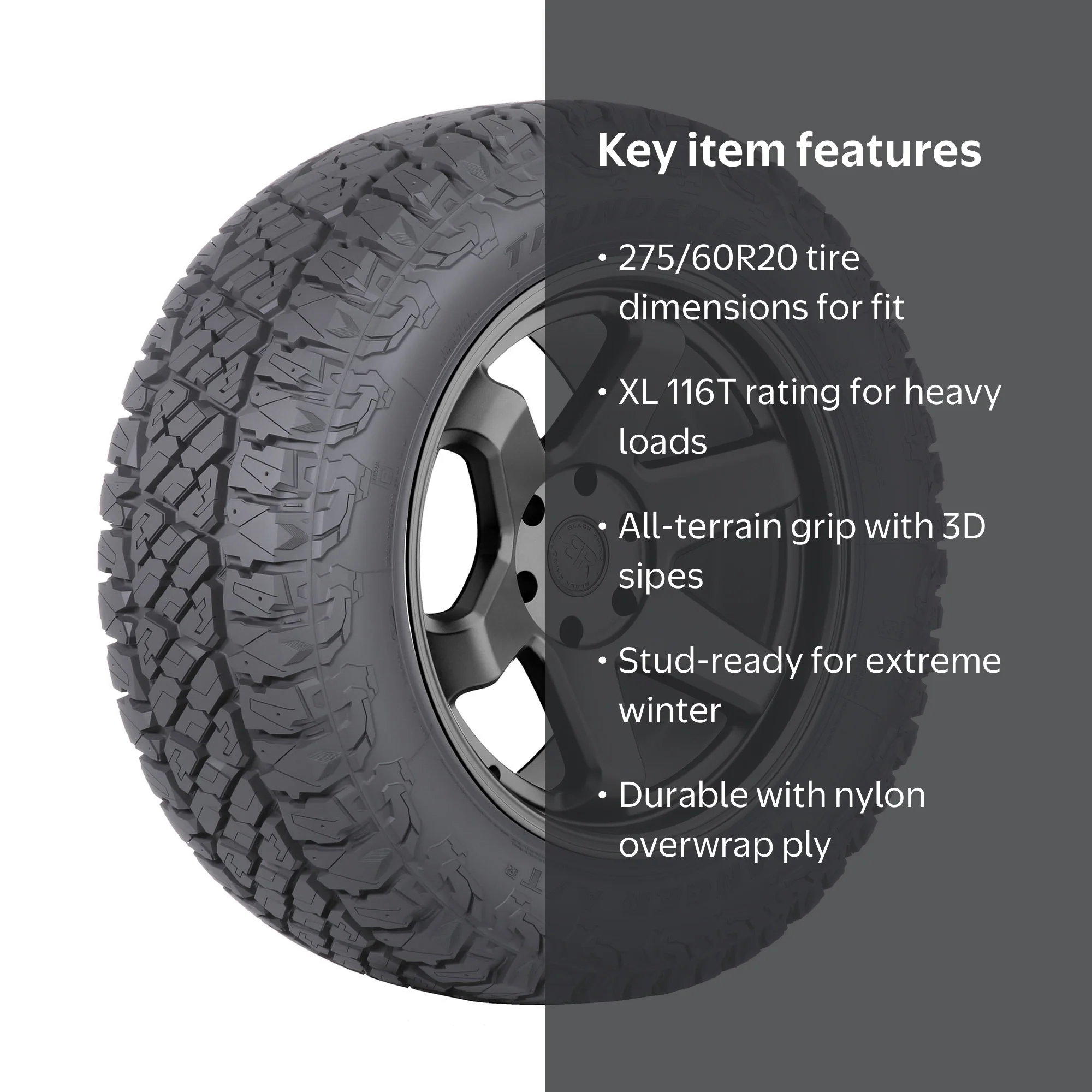 Free Shipping! Thunderer Ranger ATR All-Terrain Tire, 275/60R20