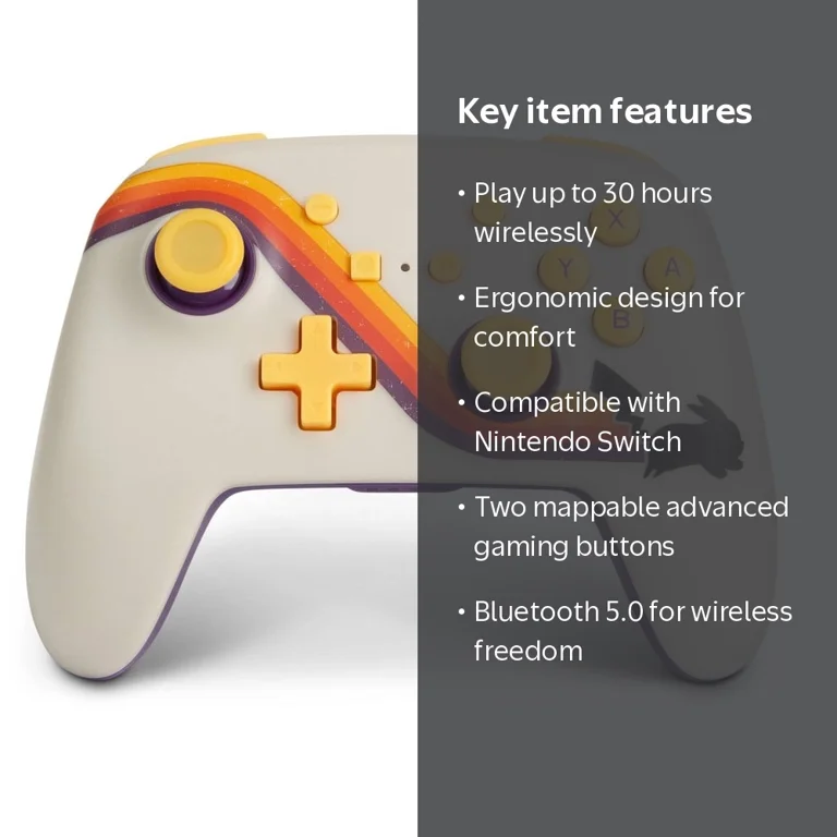 Enhanced Wireless Controller for Nintendo Switch - Pikachu Retro