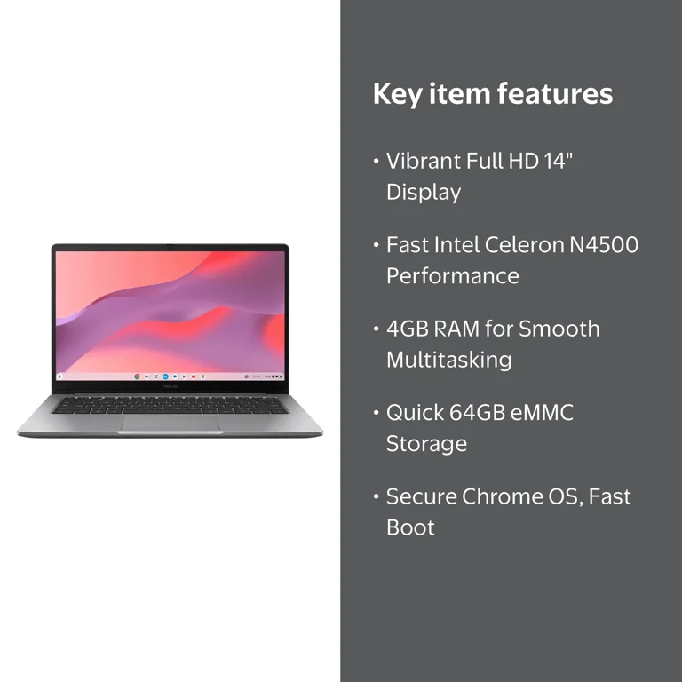ASUS Chromebook CX14 Laptop, 14