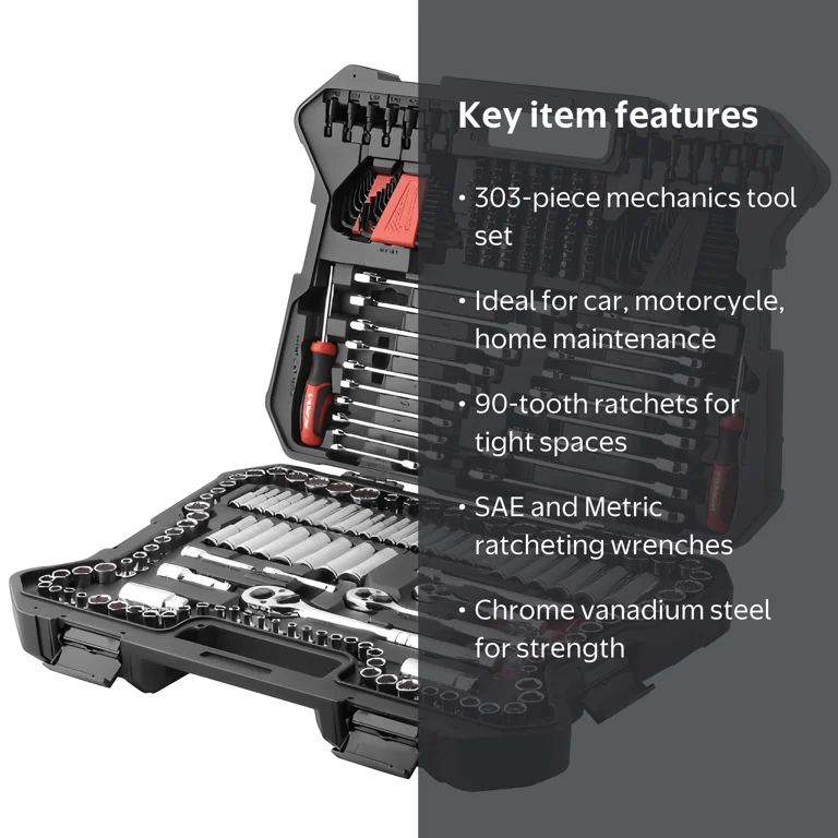 STARWORK True Mechanic‚Ñ¢ 303-Piece Mechanics Tool Set and Socket