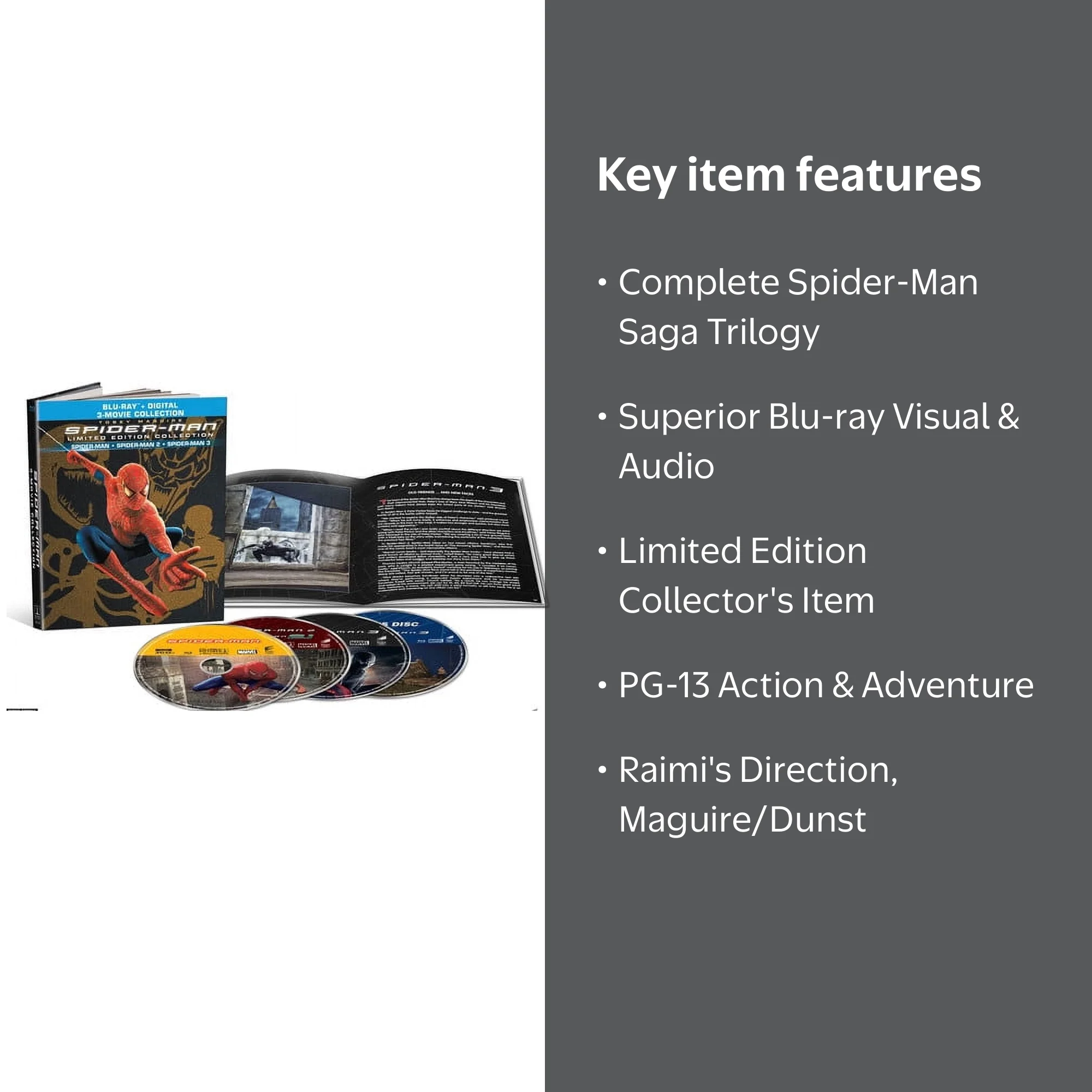 Spider-Man: 3-Movie Collection (Limited Edition Collection) (Blu