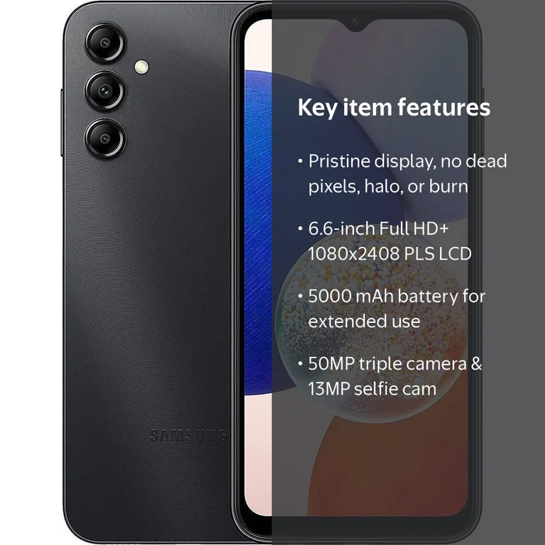 Samsung, Galaxy A14 5G Cell Phone, SM-A146U1, 64GB Black - Walmart.com