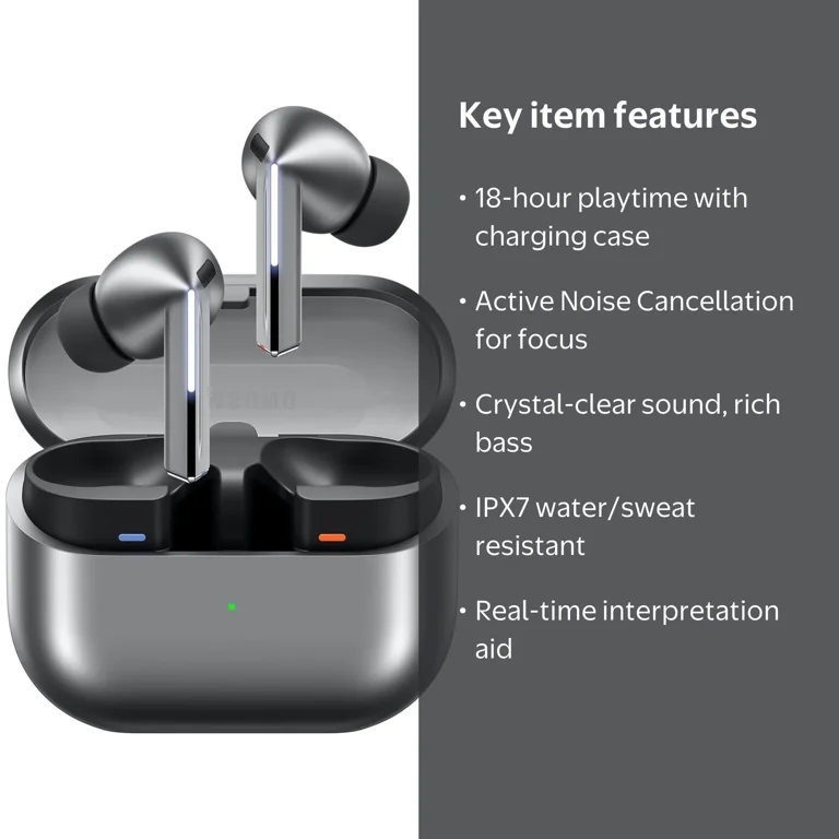 SAMSUNG Galaxy Buds 3 Pro AI True Wireless Bluetooth Earbuds