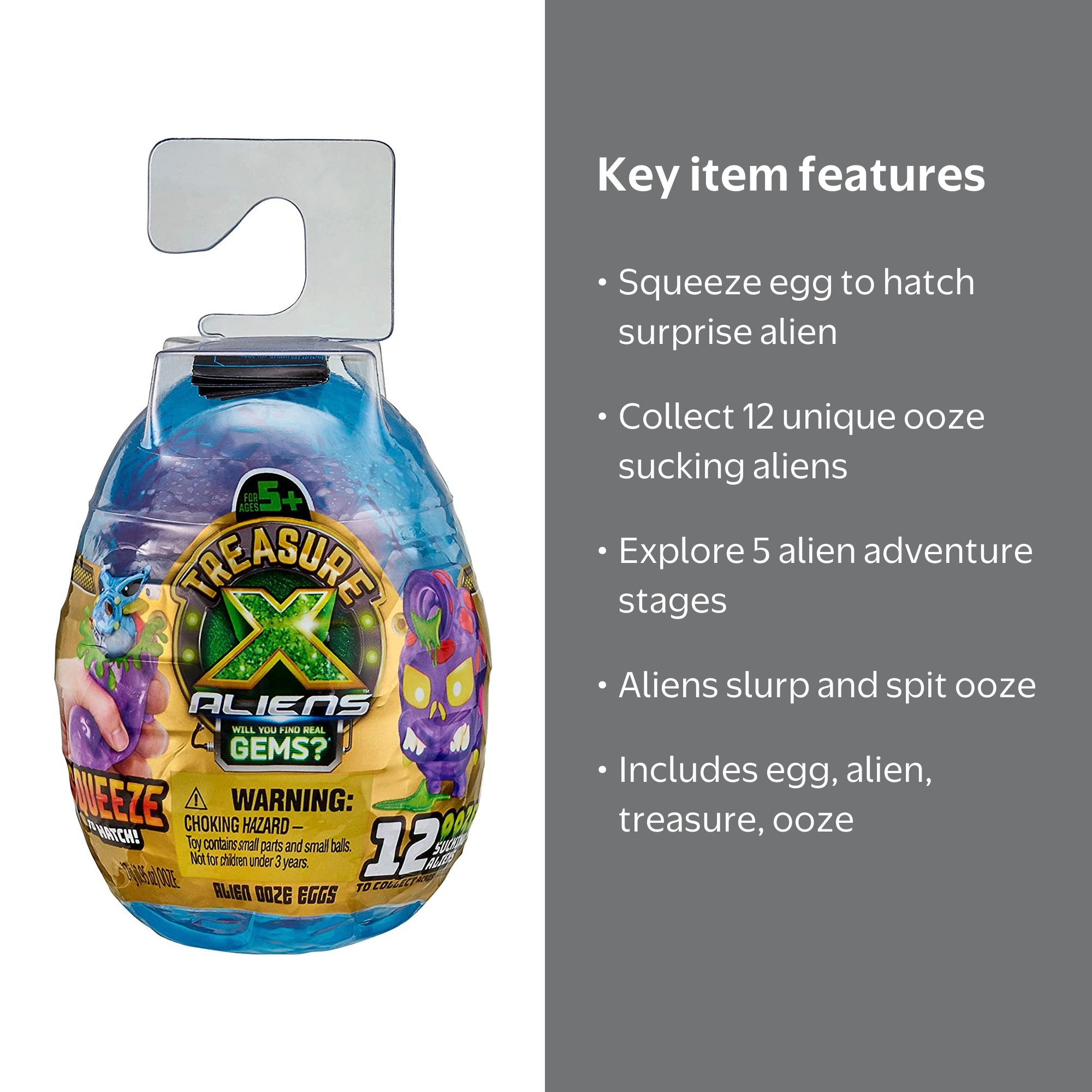 Treasure X Series 3 Aliens Ooze Egg Mystery Pack with Collectible
