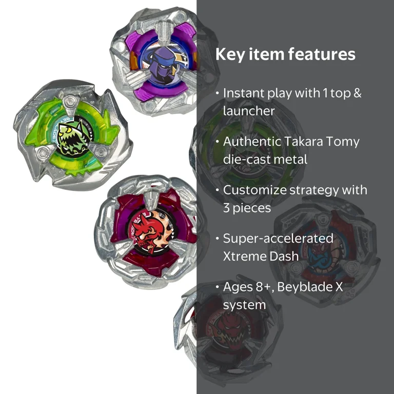 Beyblade X Multicolor Starter pack Battling Tops Assortment
