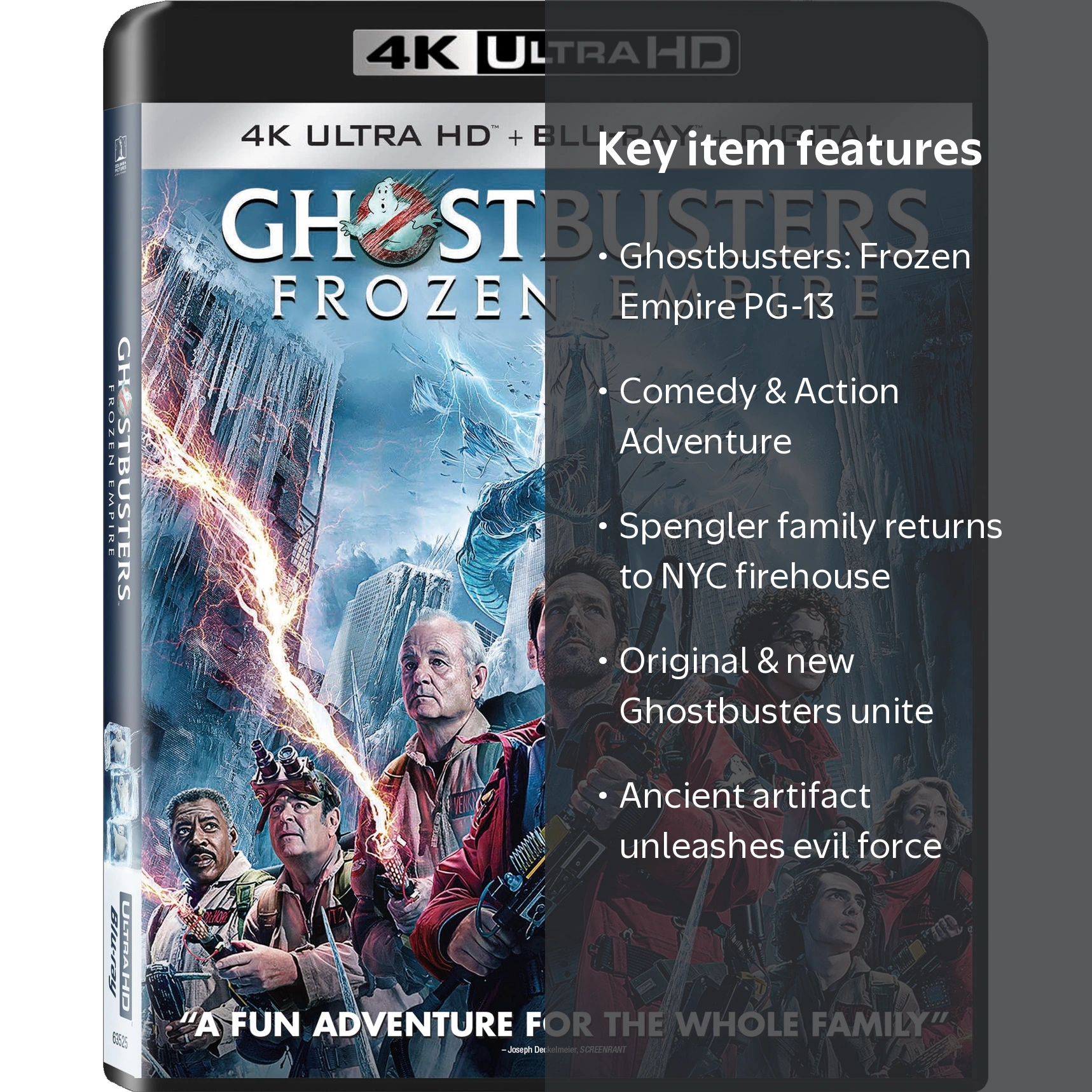 Sony Ghostbusters: Frozen Empire 4K Ultra HD + Blu-ray + Digital