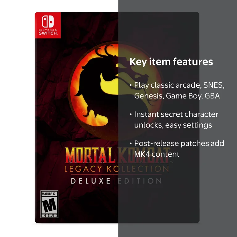 Mortal Kombat Legacy Kollection Deluxe Edition, Nintendo Switch