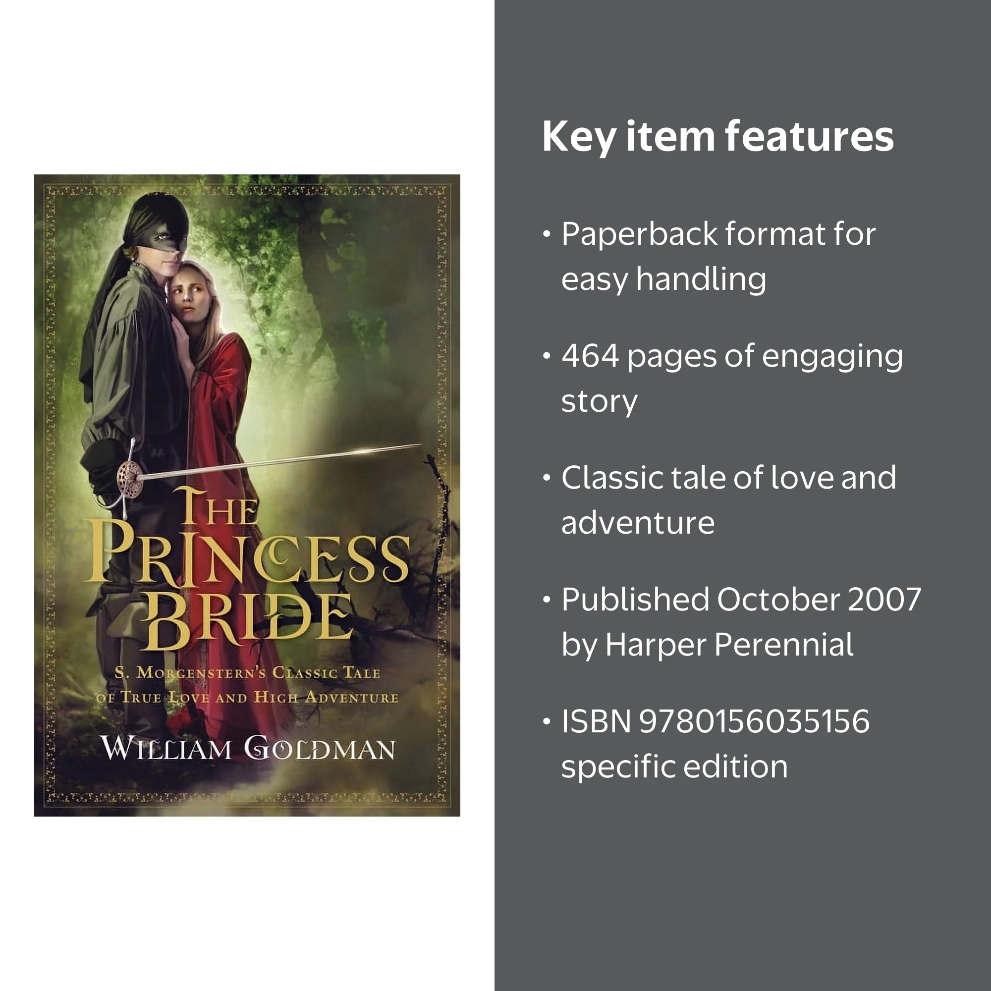 William Goldman, The Princess Bride Paperback, 9780156035156