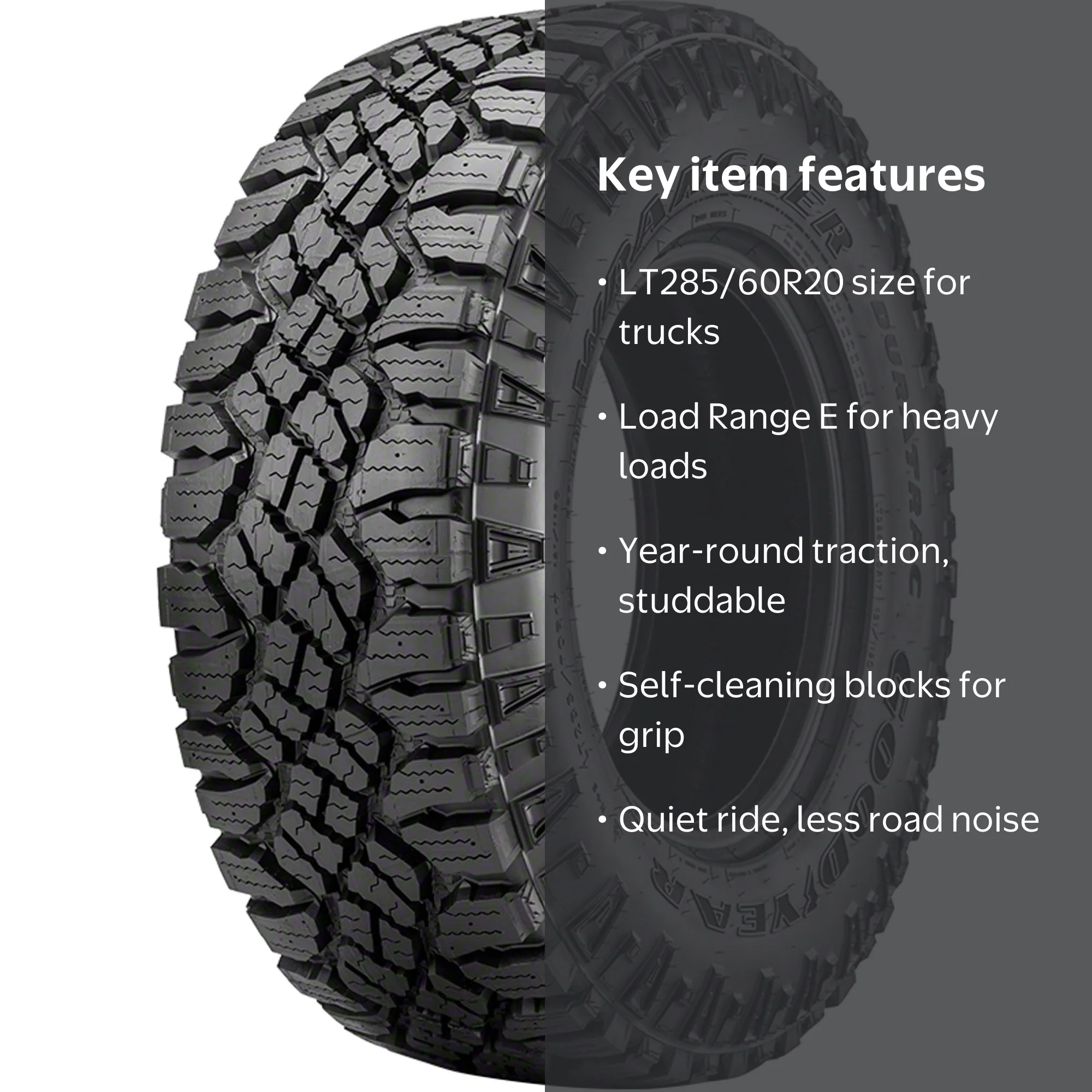 Goodyear Wrangler DuraTrac Rugged Terrain LT285/60R20 125/122Q E
