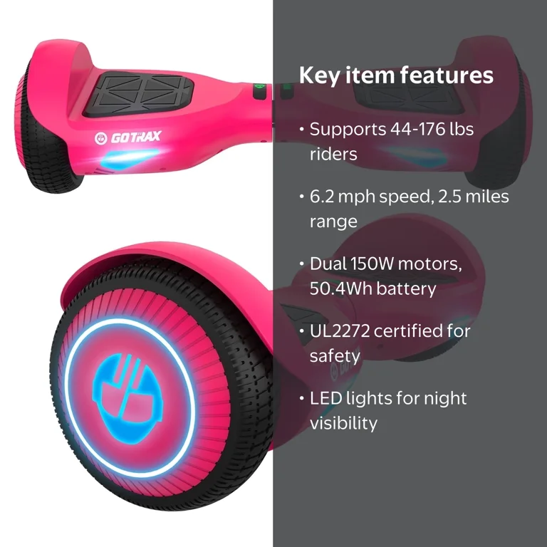 GOTRAX Electric Hoverboard for Kids & Adults, 6.5
