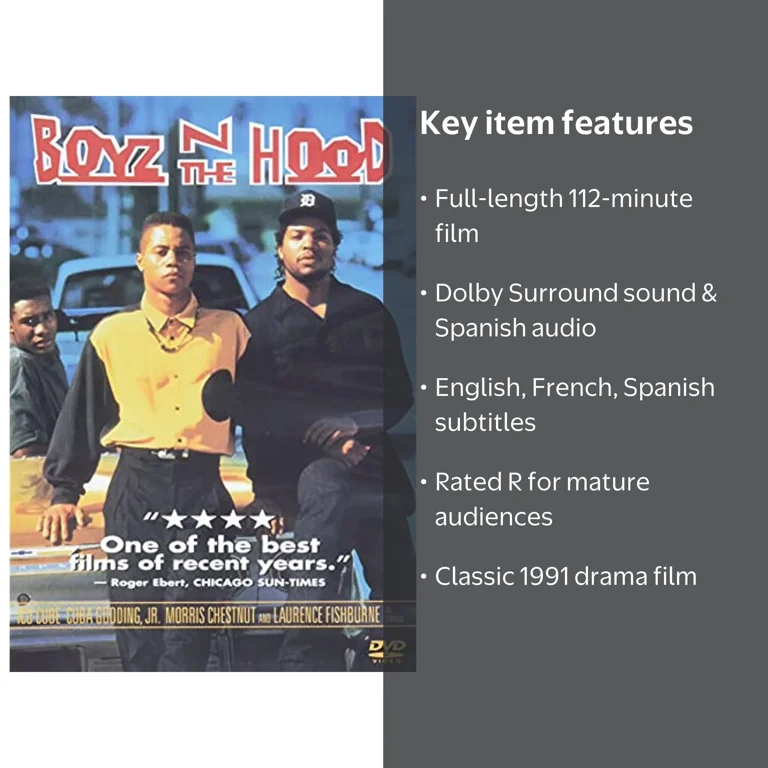 Sony Pictures Entertainment, Boyz 'N The Hood DVD, Drama, 1991