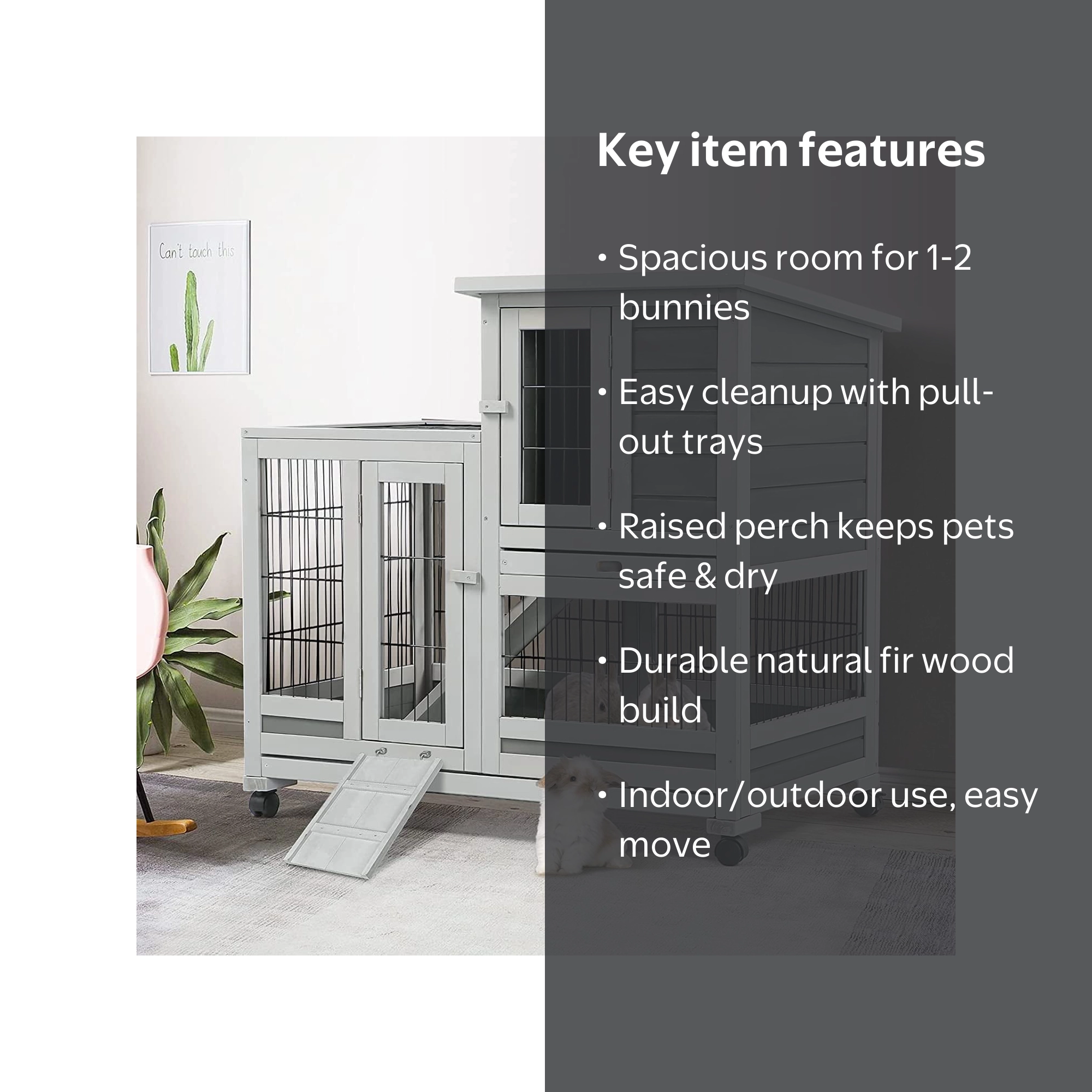 YODOLLA, Indoor Rabbit Hutch, 37