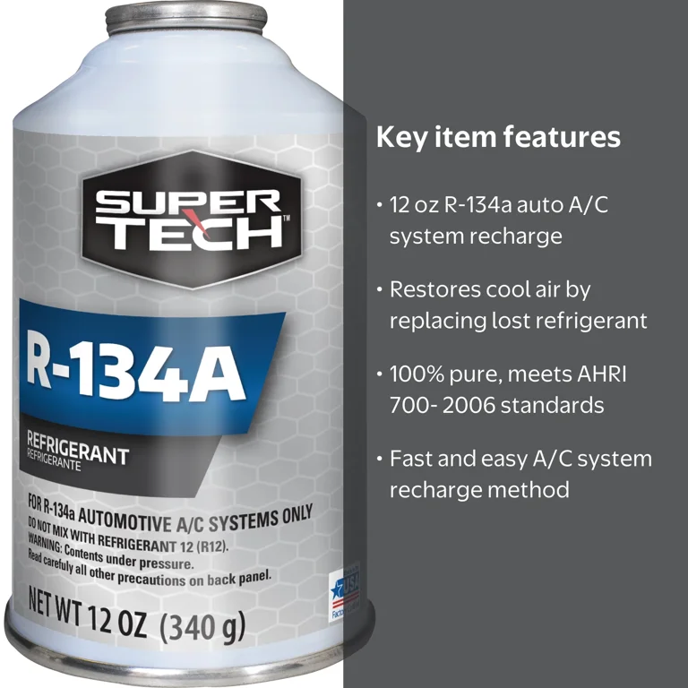 Super Tech R-134a 12 oz Automotive Refrigerant - Walmart.com