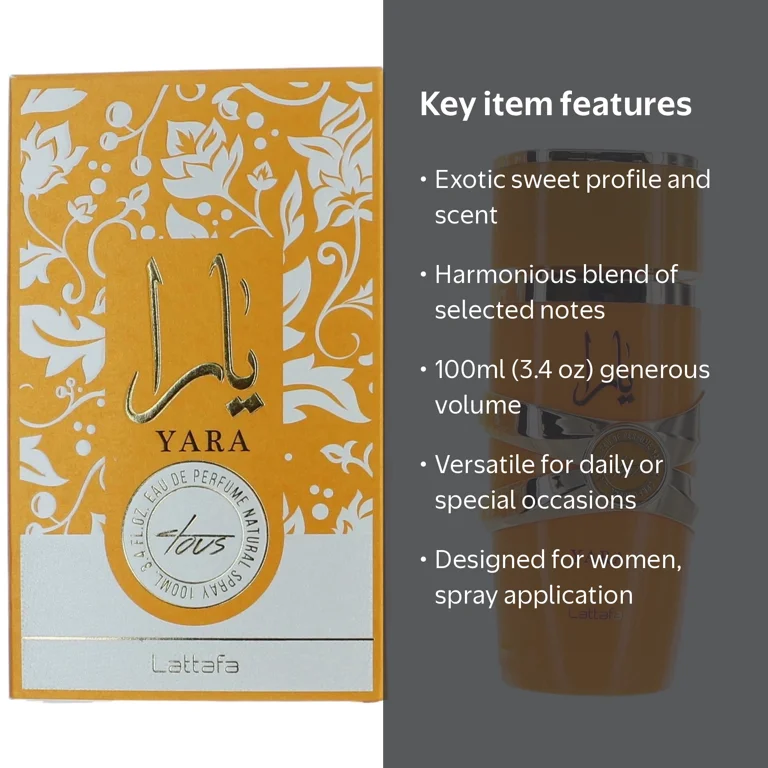 Lattafa, Yara Tous Eau De Parfum, 100ml, Exotic Scent - Walmart.com