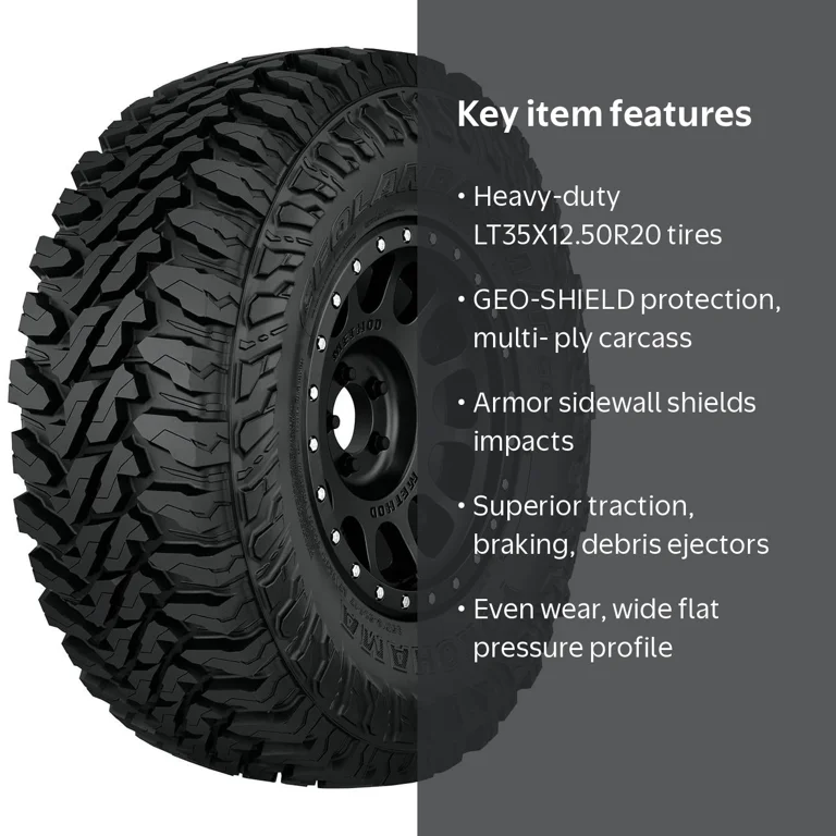Yokohama Geolandar M/T G003 35X12.50R20/12 125Q BW Mud Terrain