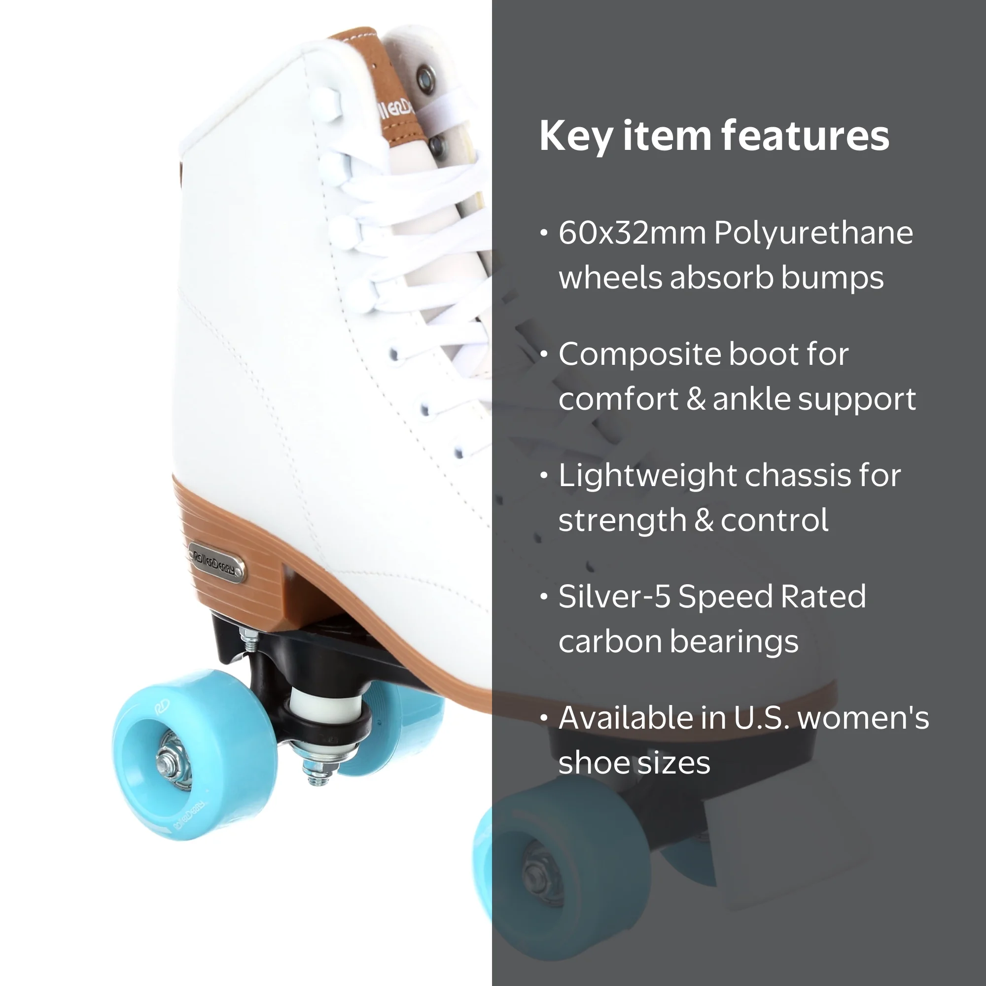 Roller Derby Rush 72 Womens Quad Roller Skates 9 - Walmart.com