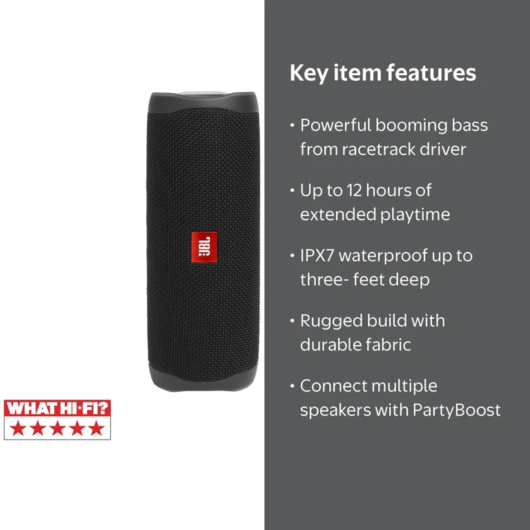 Free Shipping! JBL Flip 5 Portable Waterproof Bluetooth Speaker
