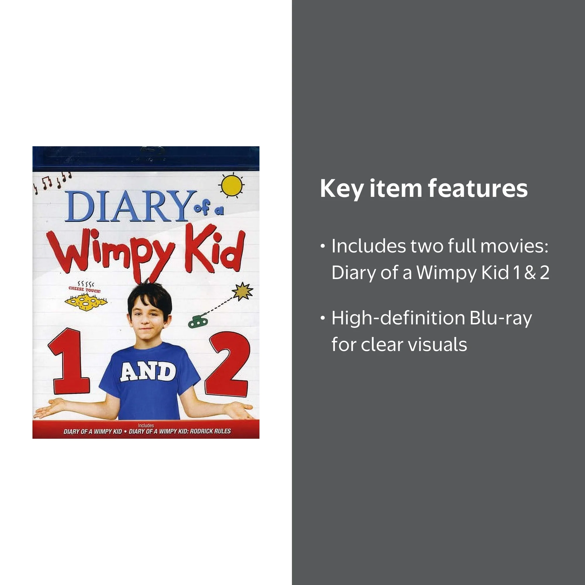 Diary of a Wimpy Kid 1 & 2 (Blu-ray) - Walmart.com