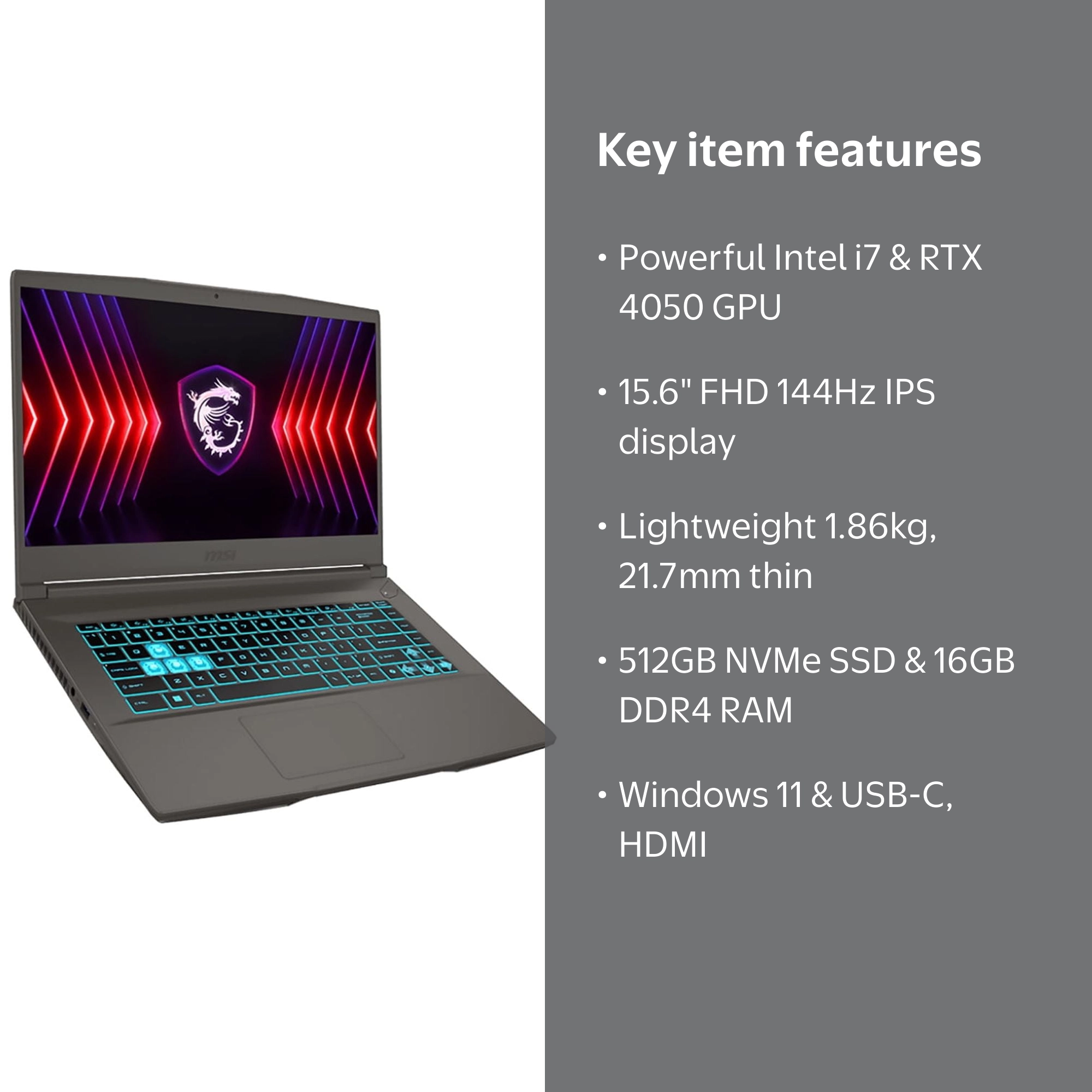 MSI Thin 15 B13VE-2678US 15.6