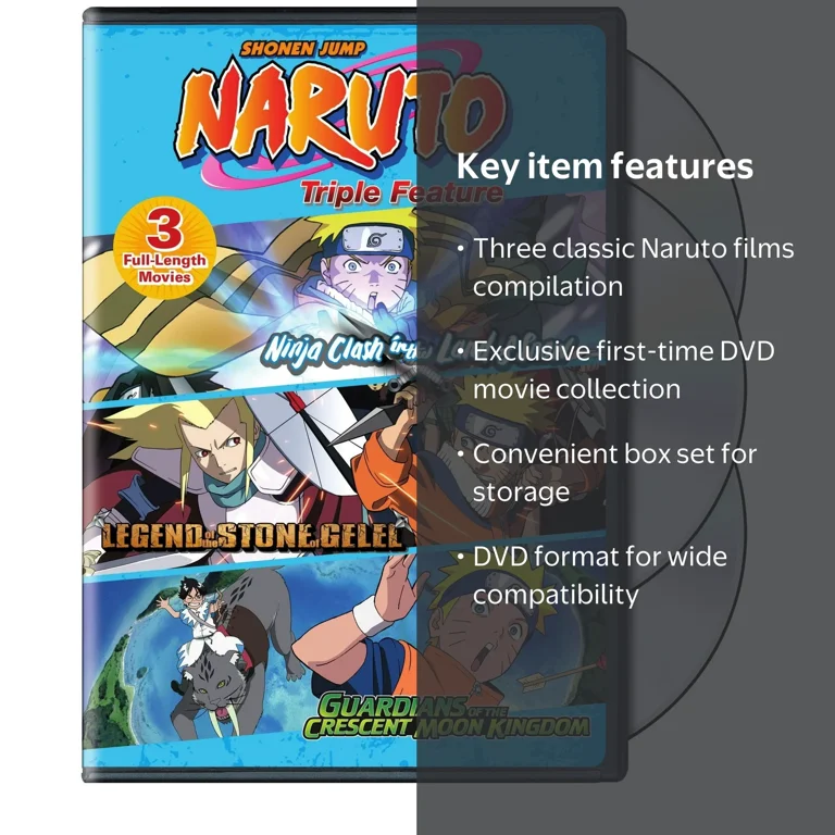 Naruto the Movie: 1-3 (Box Set) [DVD] - Walmart.com