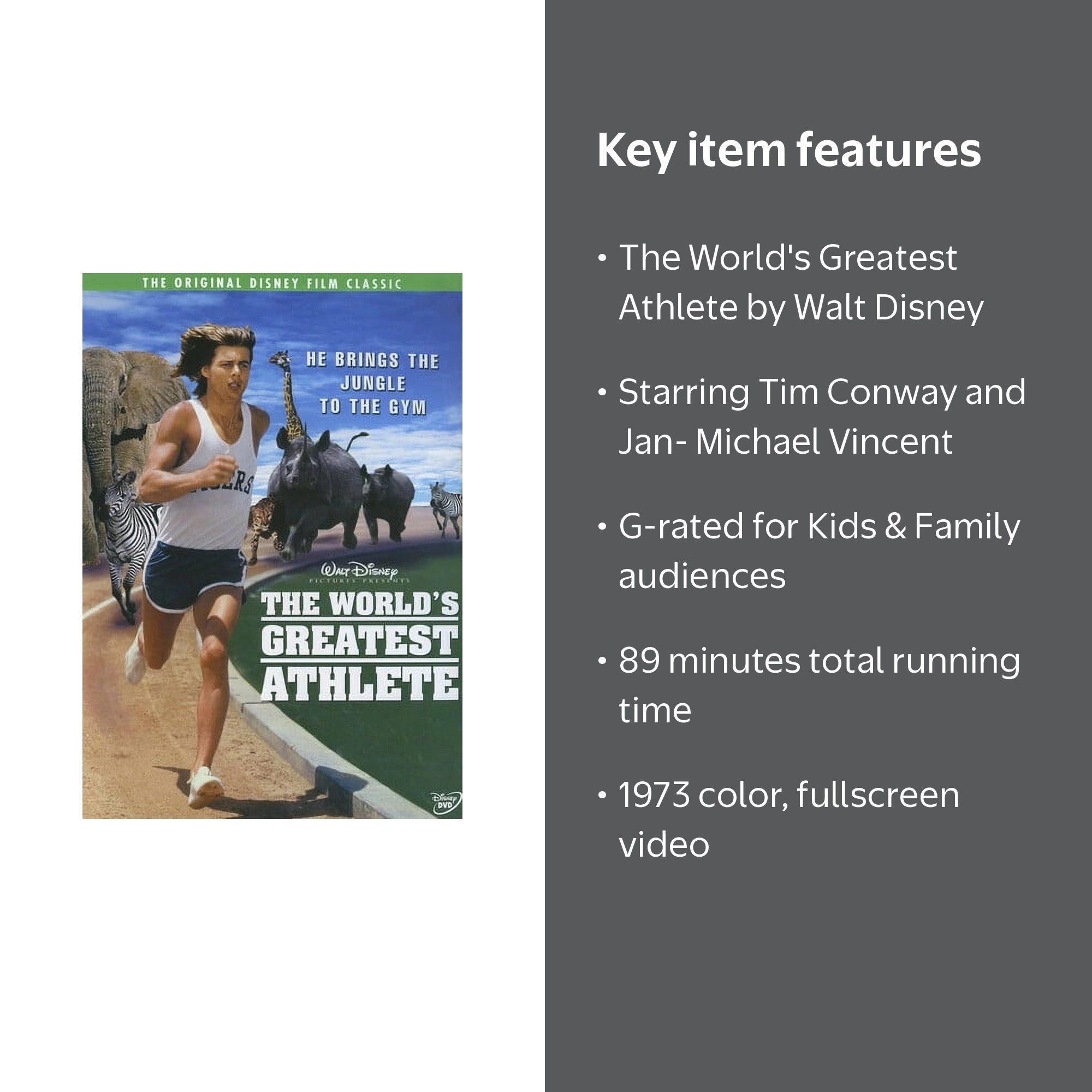 Disney, The World's Greatest Athlete (DVD), Walt Disney Video