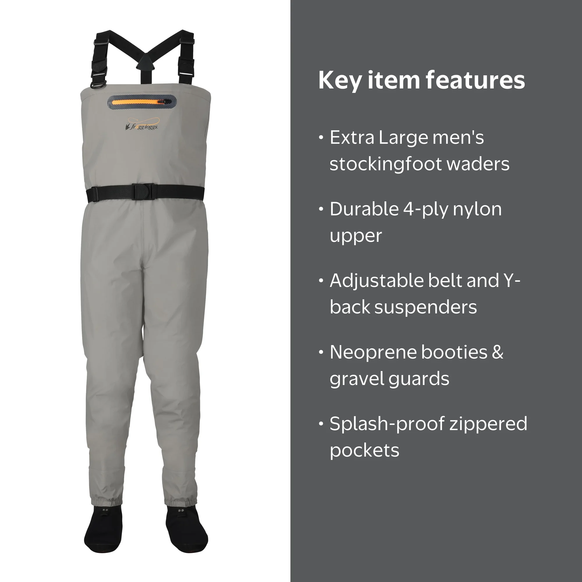 frogg toggs, Waders, size XL, Breathable Chest Waders for Men