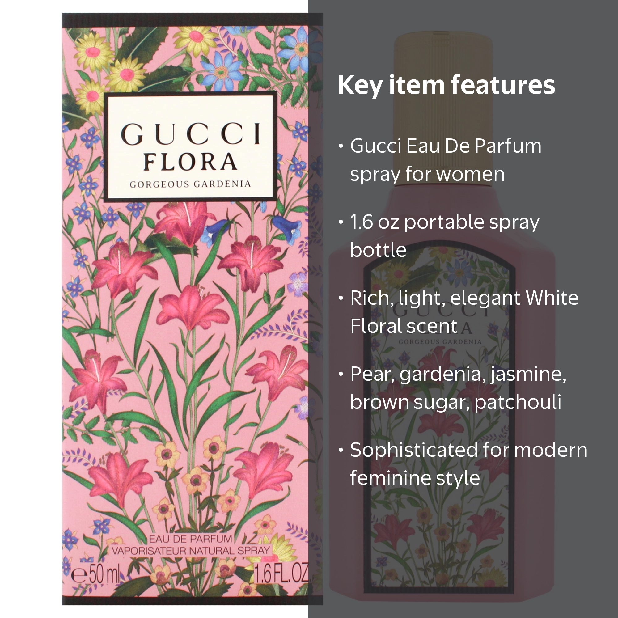 Gucci, Eau De Parfum Spray, 1.6 oz, for Women, Pink - Walmart.com