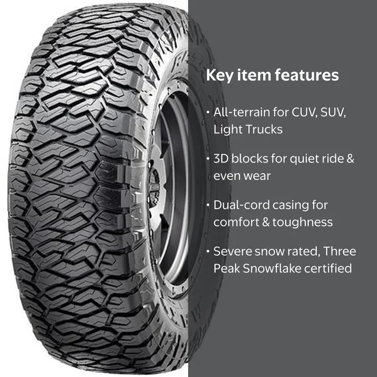 Maxxis Razr AT-811 All Terrain Tire, 265/70R16 112T, Light Truck