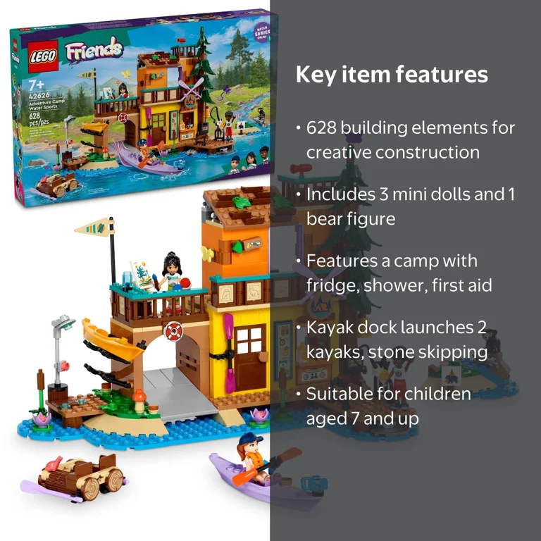 LEGO Friends Adventure Camp Water Sports Toy, Ages 7+, 42626