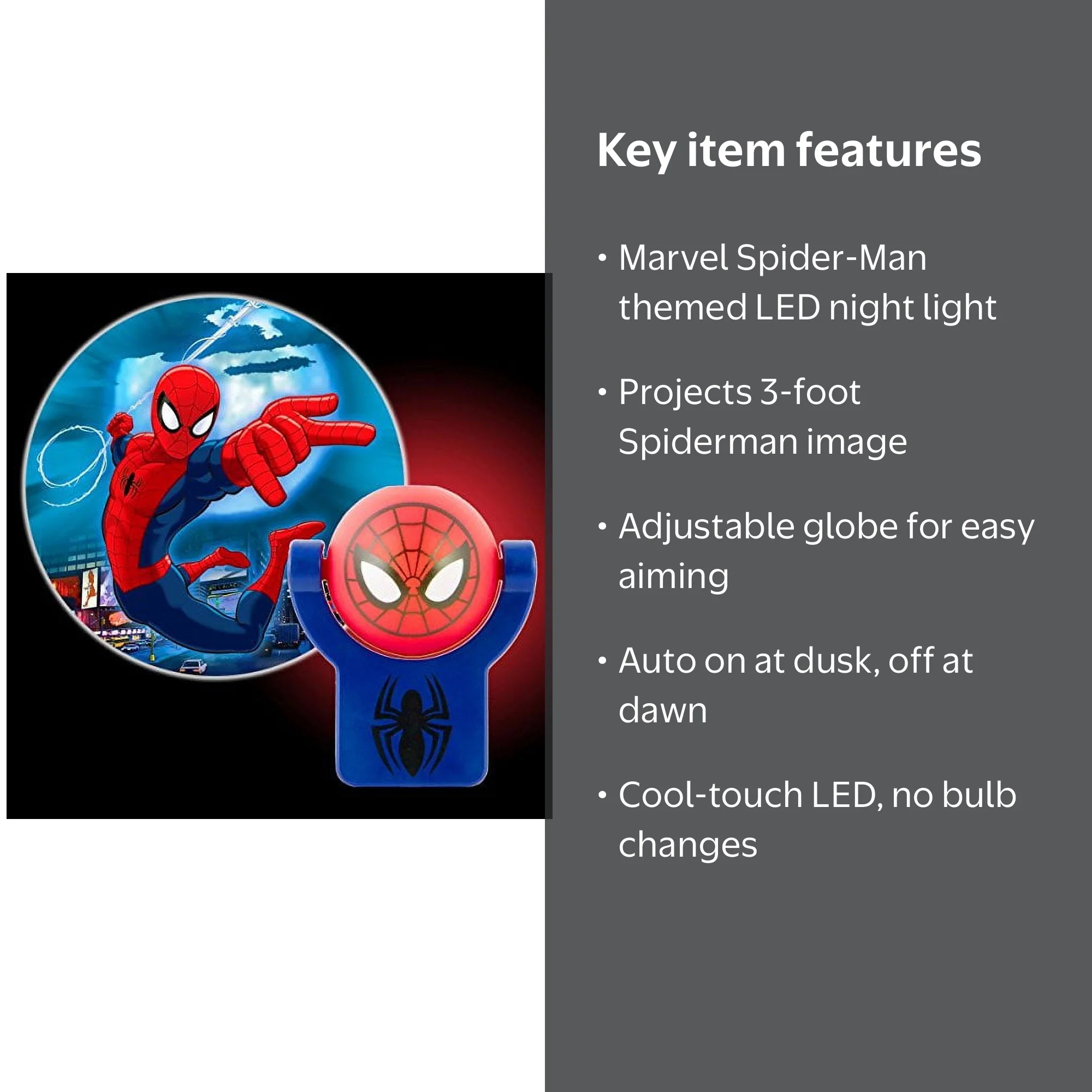Projectables Marvel Ultimate Spider-Man LED Plug-In Night Light