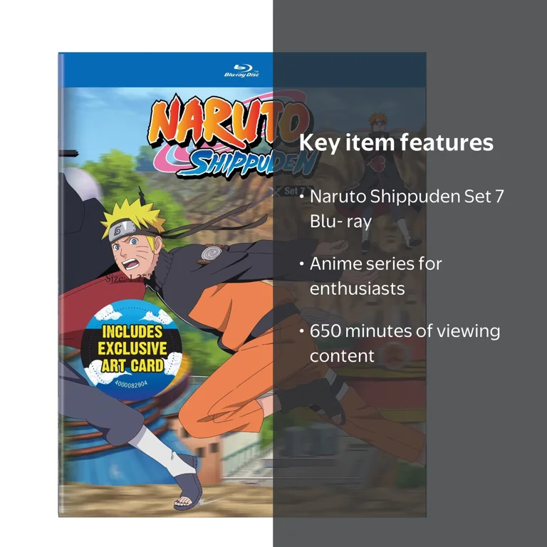 VIZ Media, Naruto Shippuden Set 7 Blu-ray, Genre Anime, 650 mins