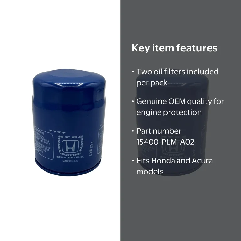 user_85768c4f商品 Honda, Genuine OEM Authentic Oil Filter, 15400-PLM-A02, 2 Pack