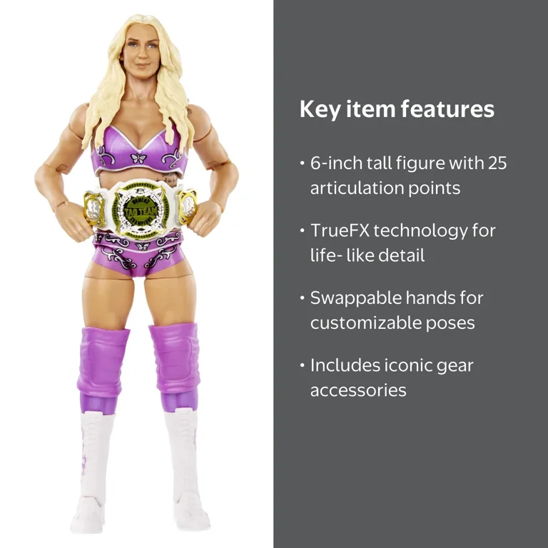 WWE, Charlotte Flair Elite Collection Action Figure, with