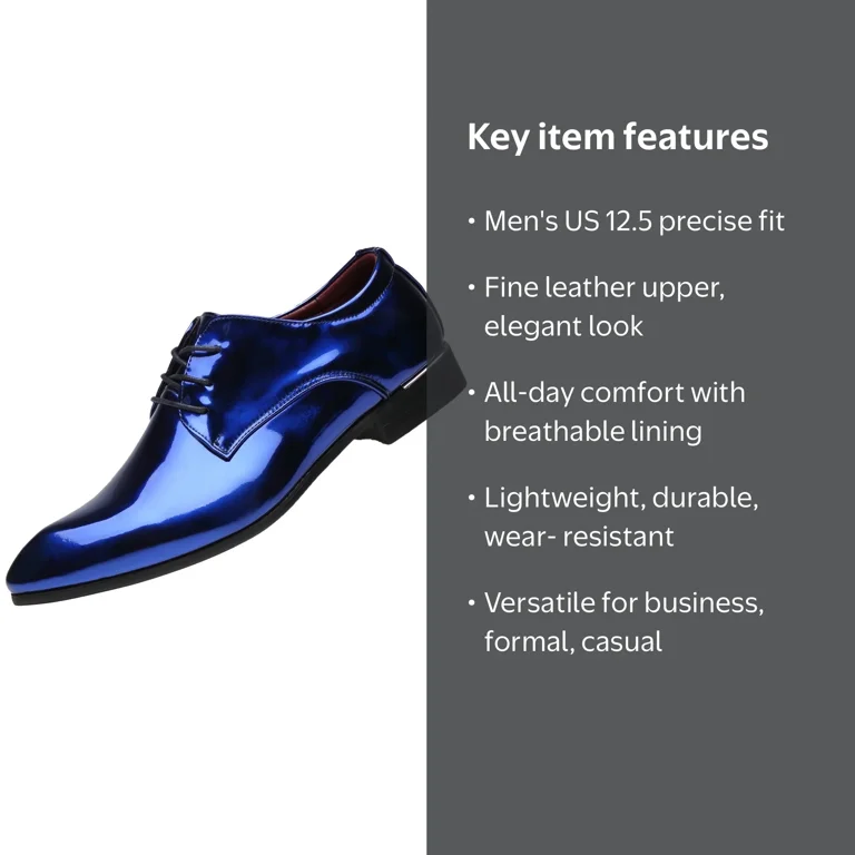 dark blue men's dress shoes Carrucci Mens Navy Lace-up Oxford Leather With Lug So The Suit Depot Santimon Men Blue Oxford Shoes