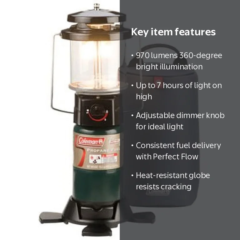 Coleman, Camping Lantern, 970 lumens with adjustable dimmer knob