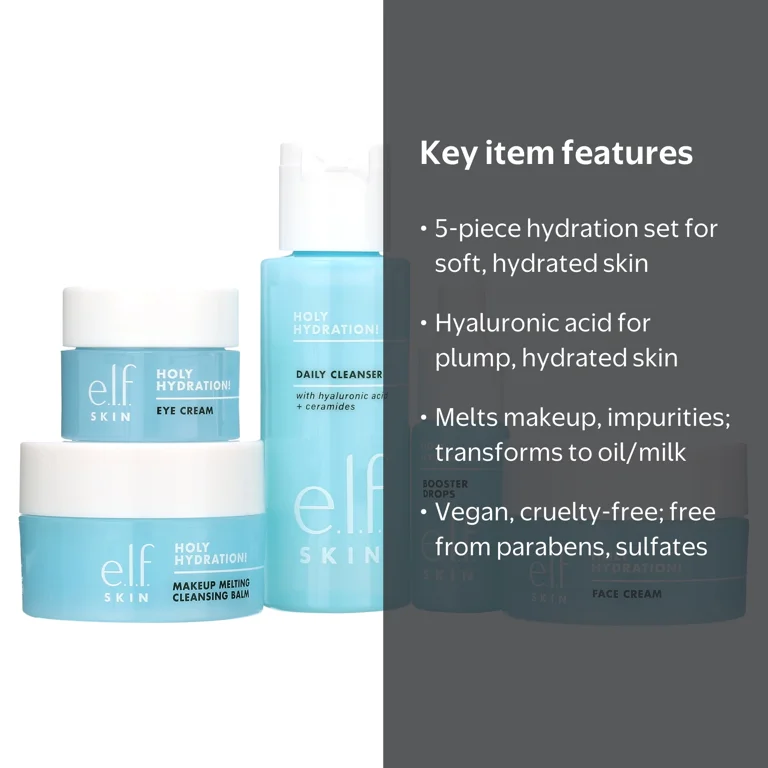 e.l.f. Hydrated Ever After Skin Mini Kit with Hydrating Booster
