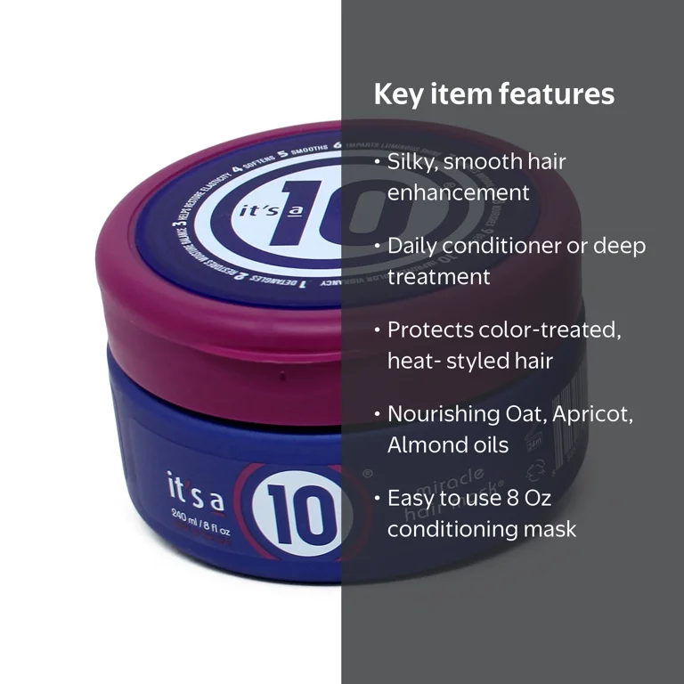 It's a 10, Miracle Hair Mask, 8 oz, Conditioning Treatment