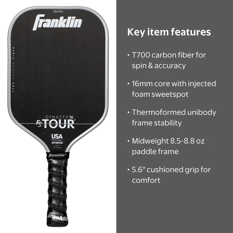 Franklin Sports Pro FS Tour Dynasty Series 16mm Carbon Fiber