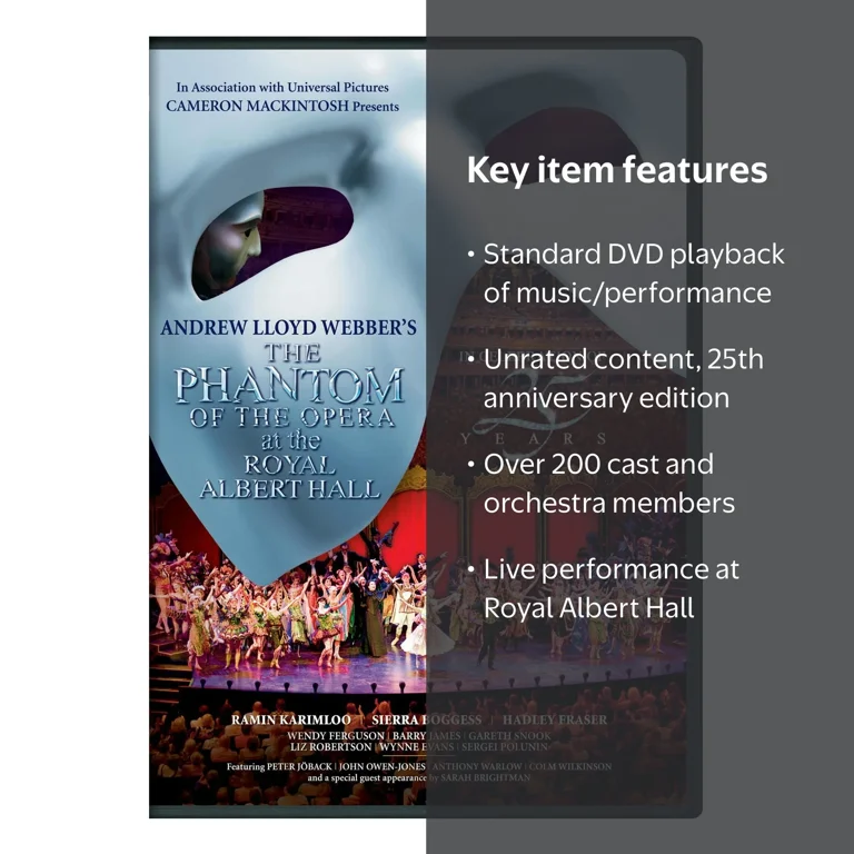 The Phantom of the Opera at the Royal Albert Hall (DVD) - Walmart.com
