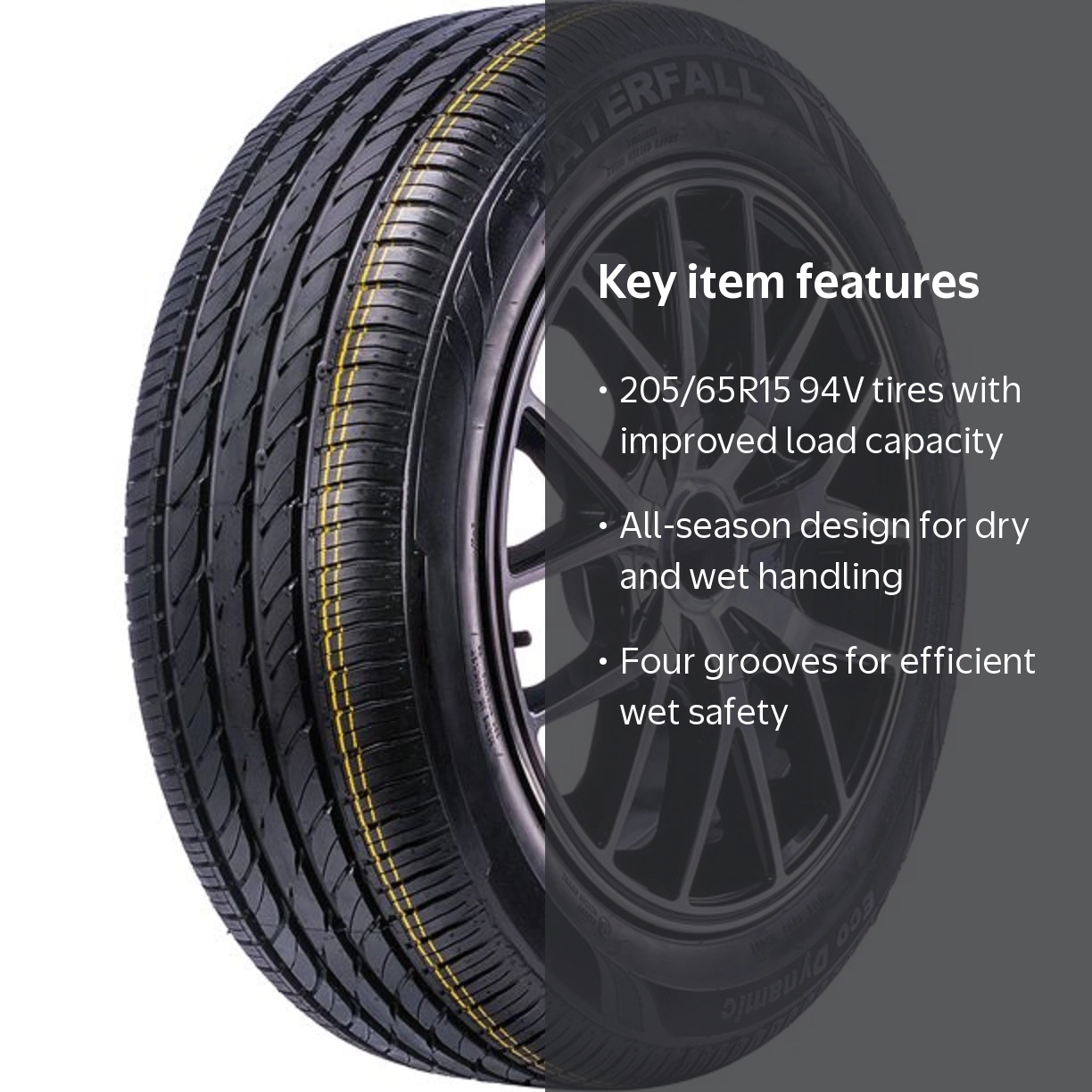 Waterfall All-Season Eco Dynamic 205/65R15 94V Passenger Tire for