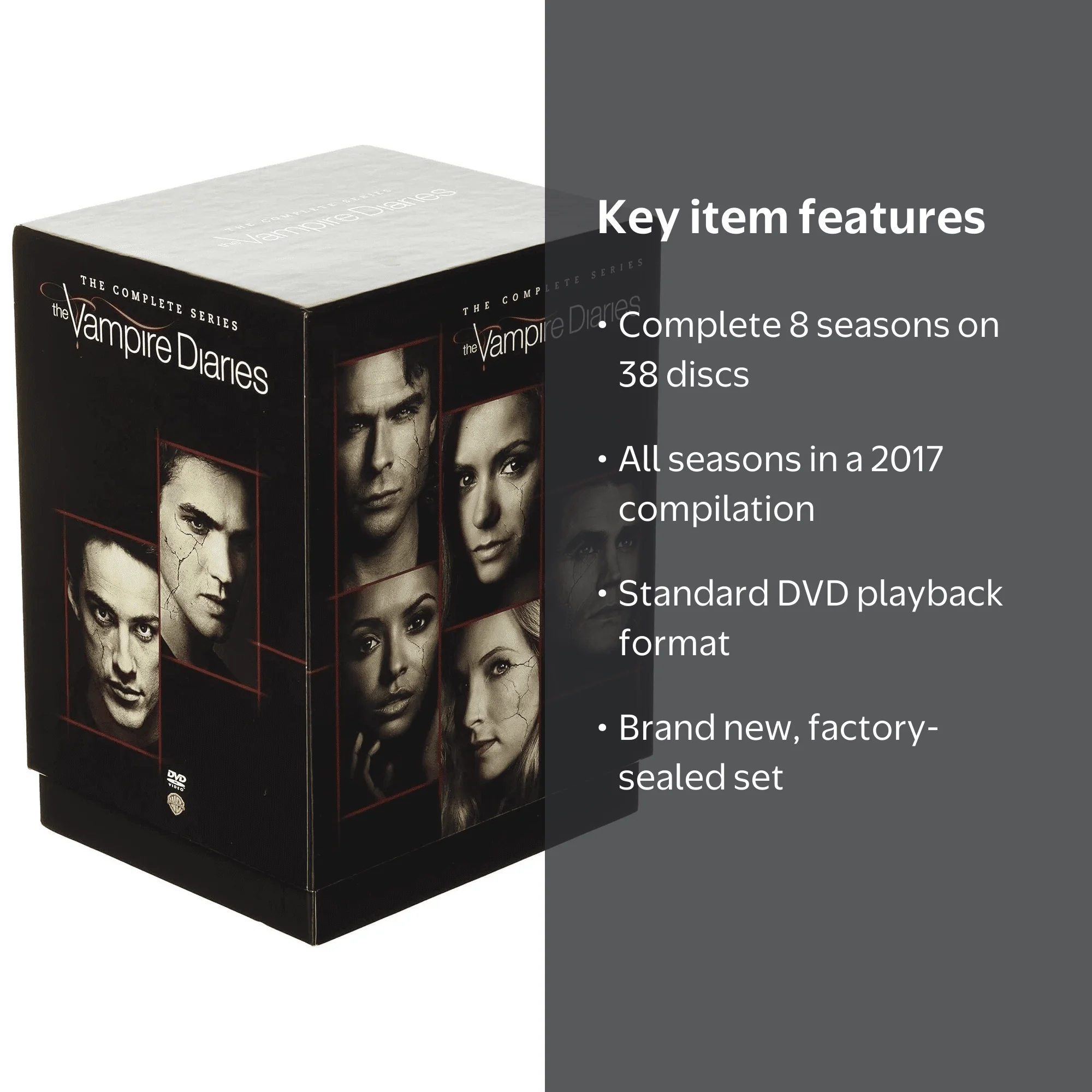 The Vampire Diaries: Complete Series Seasons 1-8 (DVD, 2017, 38