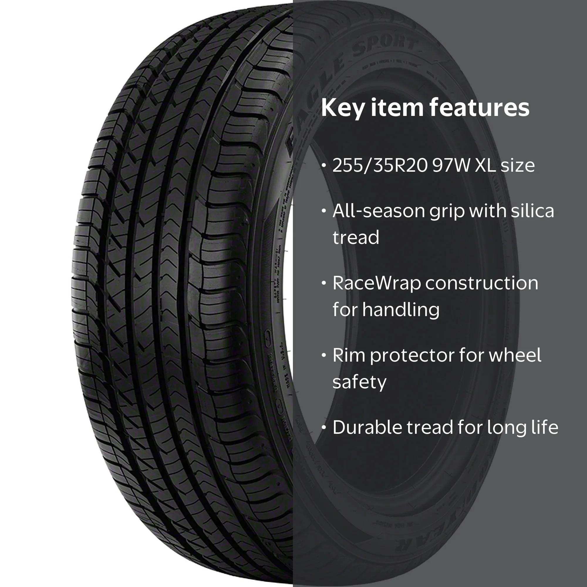 Goodyear Eagle Sport All-Season High Performance 255/35R20 97W XL
