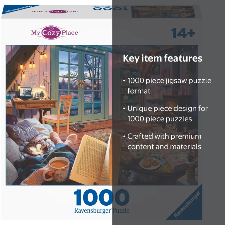Ravensburger Cozy Puzzle Series, WT: New Cozy, 1000 Piece Jigsaw