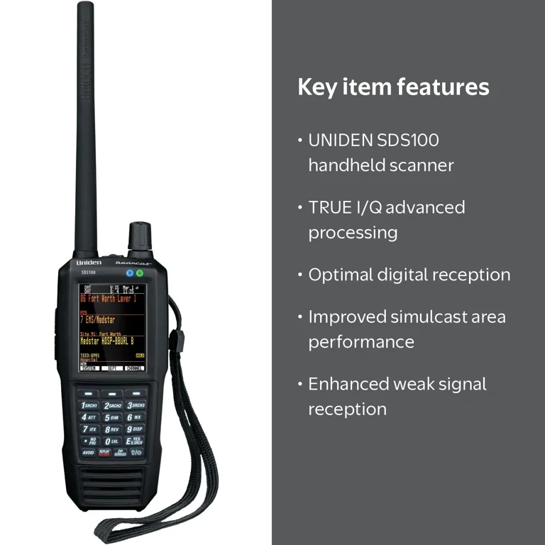 Uniden, Handheld Scanner, SDS100, True I/Q Digital Performance