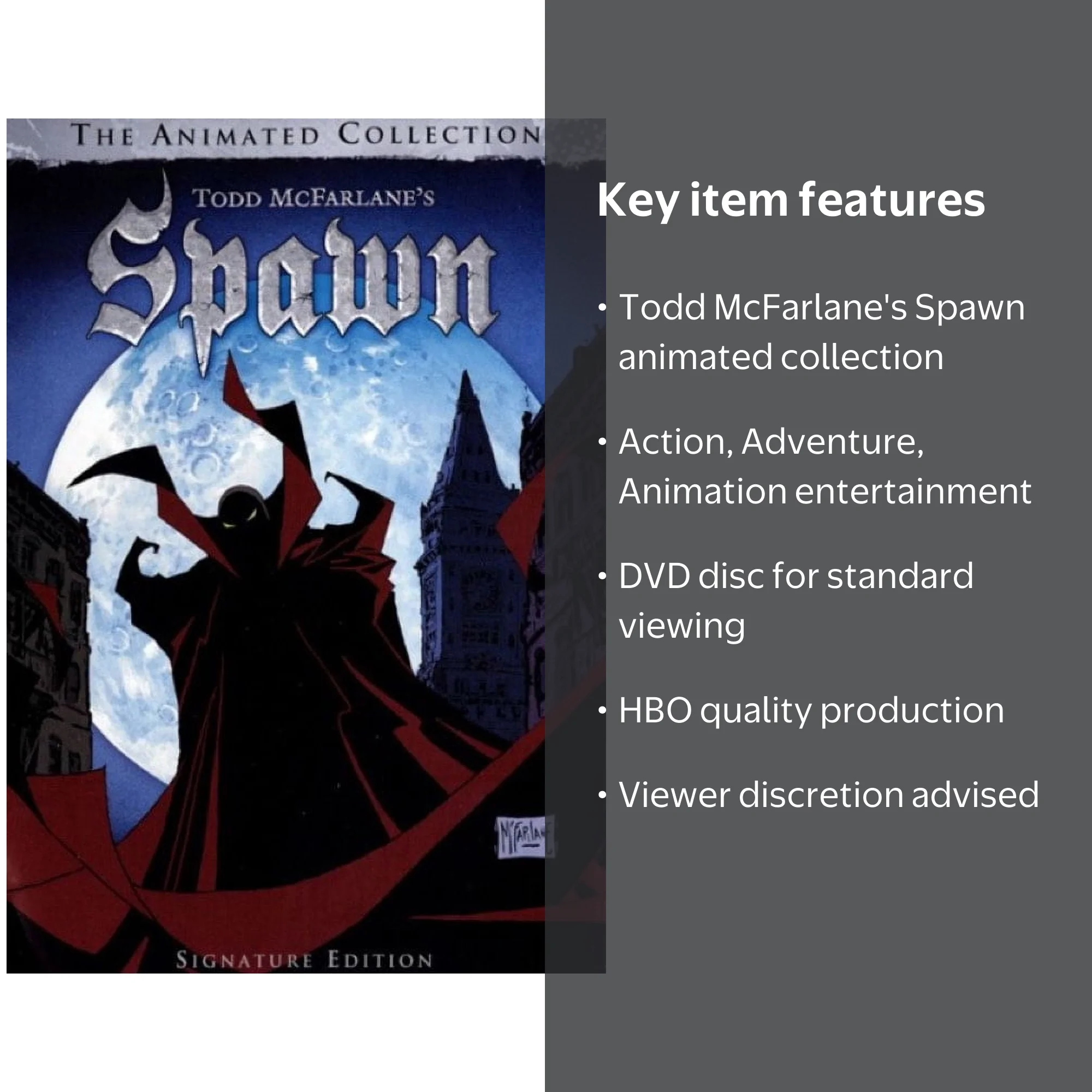 SDS, Todd McFarlane's Spawn: The Animated Collection DVD, HBO