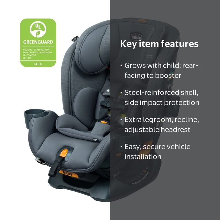 CHICOCO‼ Chicco OneFit™ LX ClearTex® All-in-One Convertible Car Seat