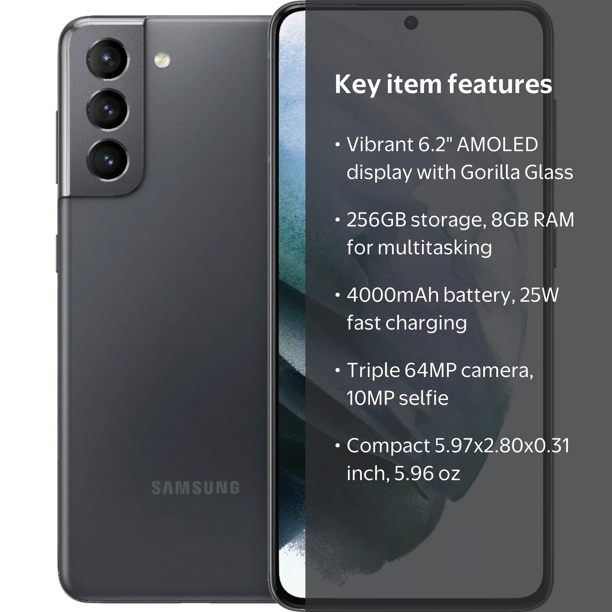 Samsung Galaxy S21 5G G991B 256GB Dual Sim GSM Unlocked Android