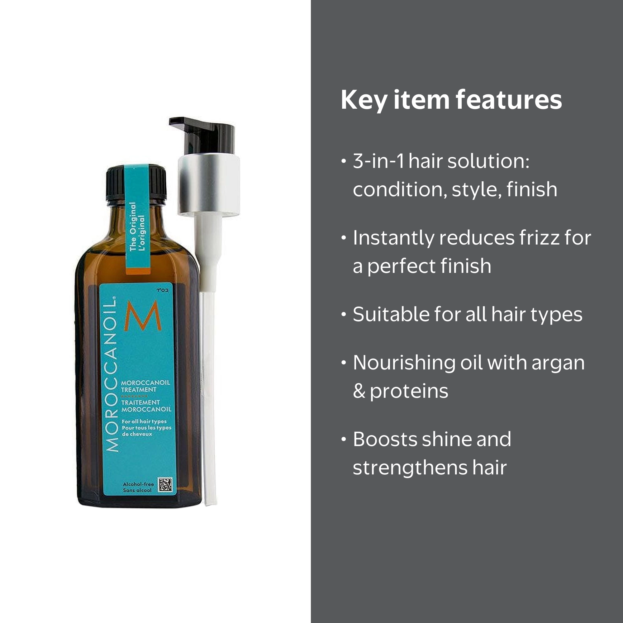 Moroccanoil Treatment Original 3.4oz, Frizz Control, Shine