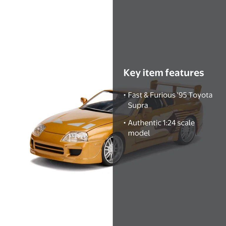 1:24 Fast & Furious - '95 Toyota Supra - Walmart.com