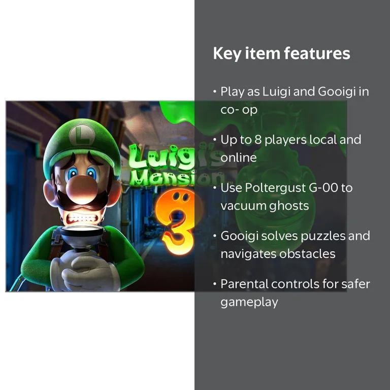 Nintendo, Luigi's Mansion 3, Nintendo Switch Digital Download Game